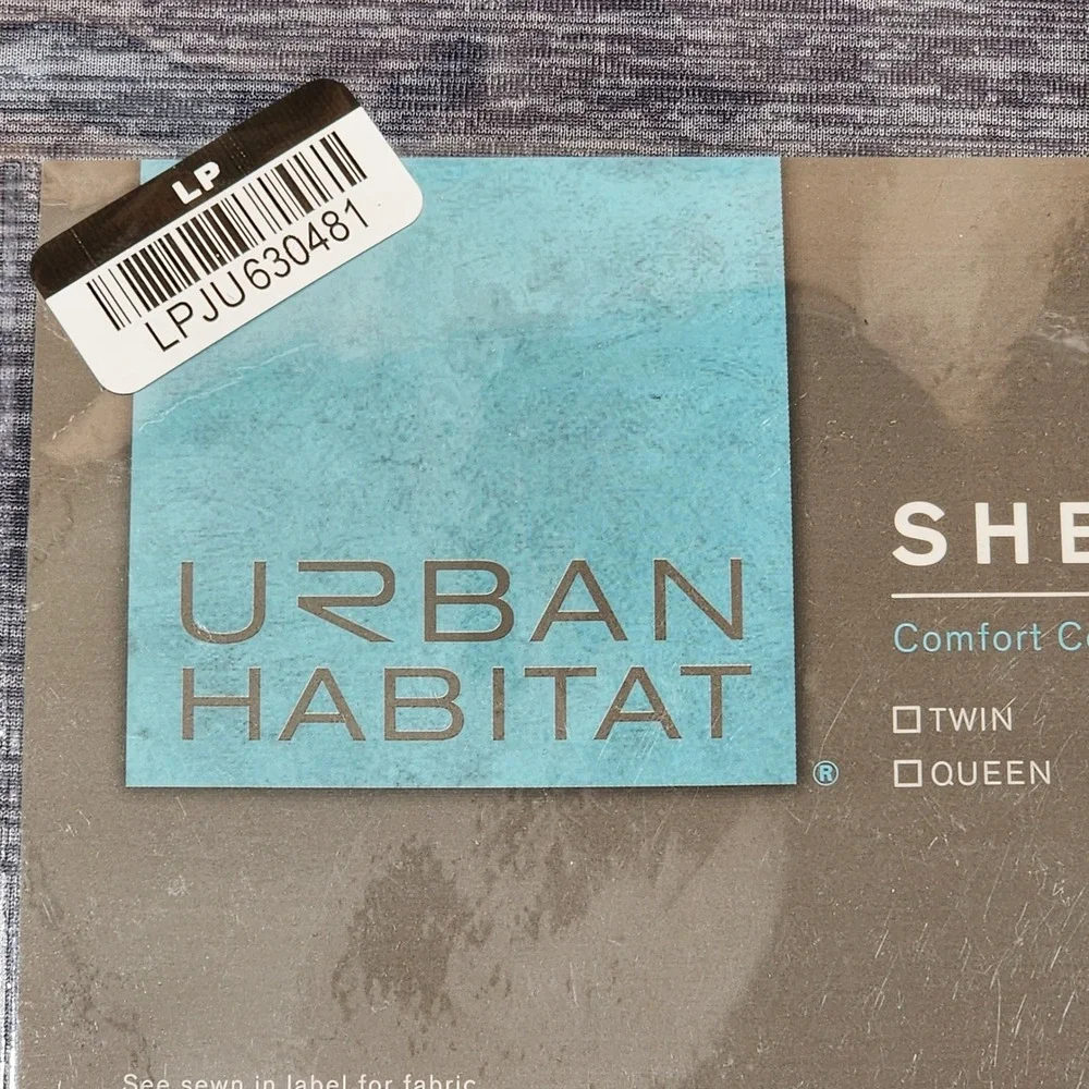 Urban Habitat Comfort Cool Jersey Knit Full Sheet Set Heather Grey‎